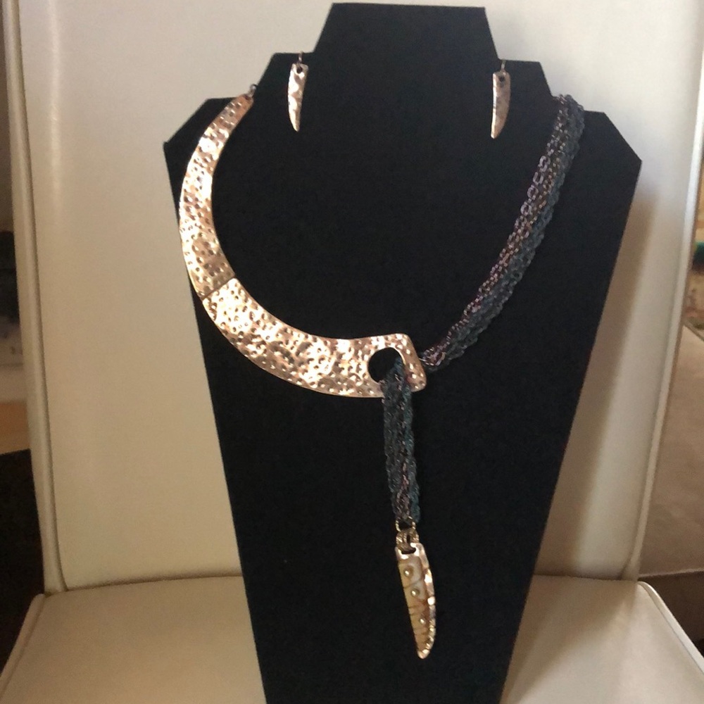 Necklace and earrings